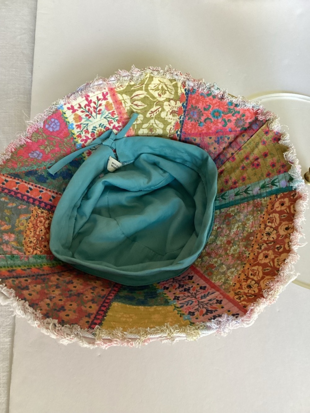 Natural Life Sandy Days Bucket Hat Watercolor Patchwork Boho Festival Hippie - Picture 6 of 14